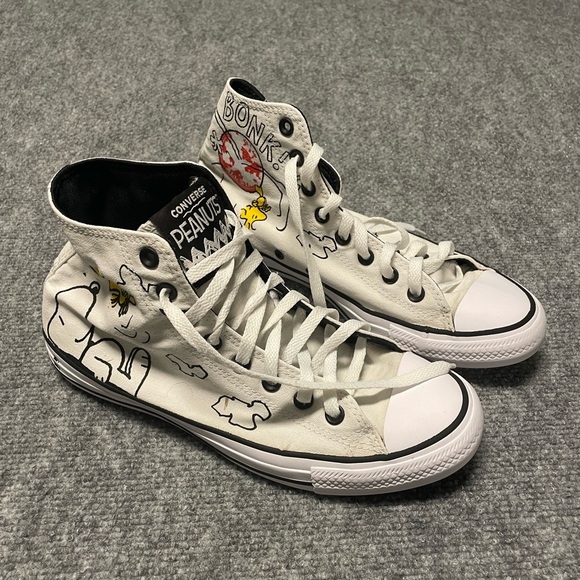 Converse Peanuts Black and White Sneakers - Picture 2 of 12